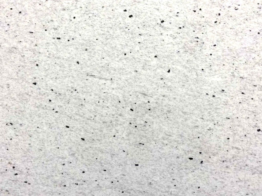 White speckled granite countertop.