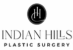 Logo for Indian Hills Plastic Surgery, black text with a circular emblem.
