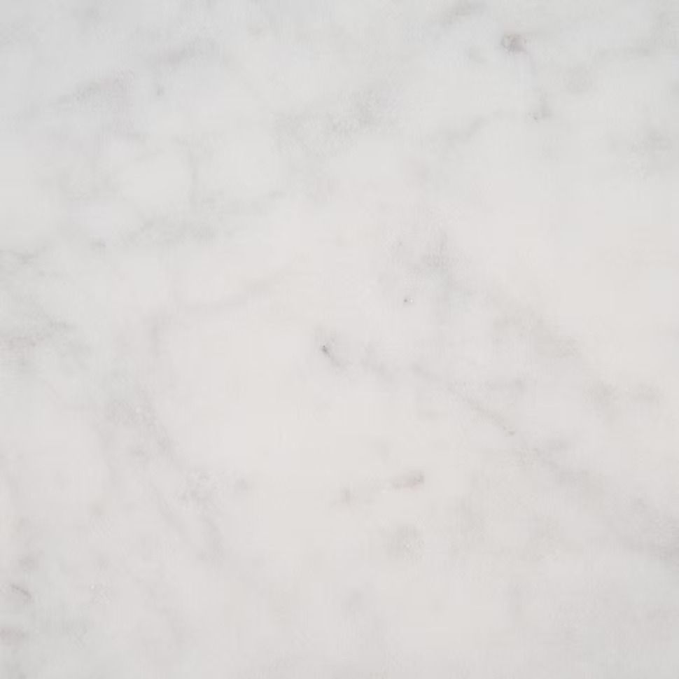 White marble with gray veining.