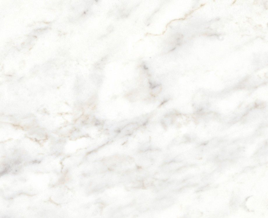 White marble surface with subtle gray and beige veining.