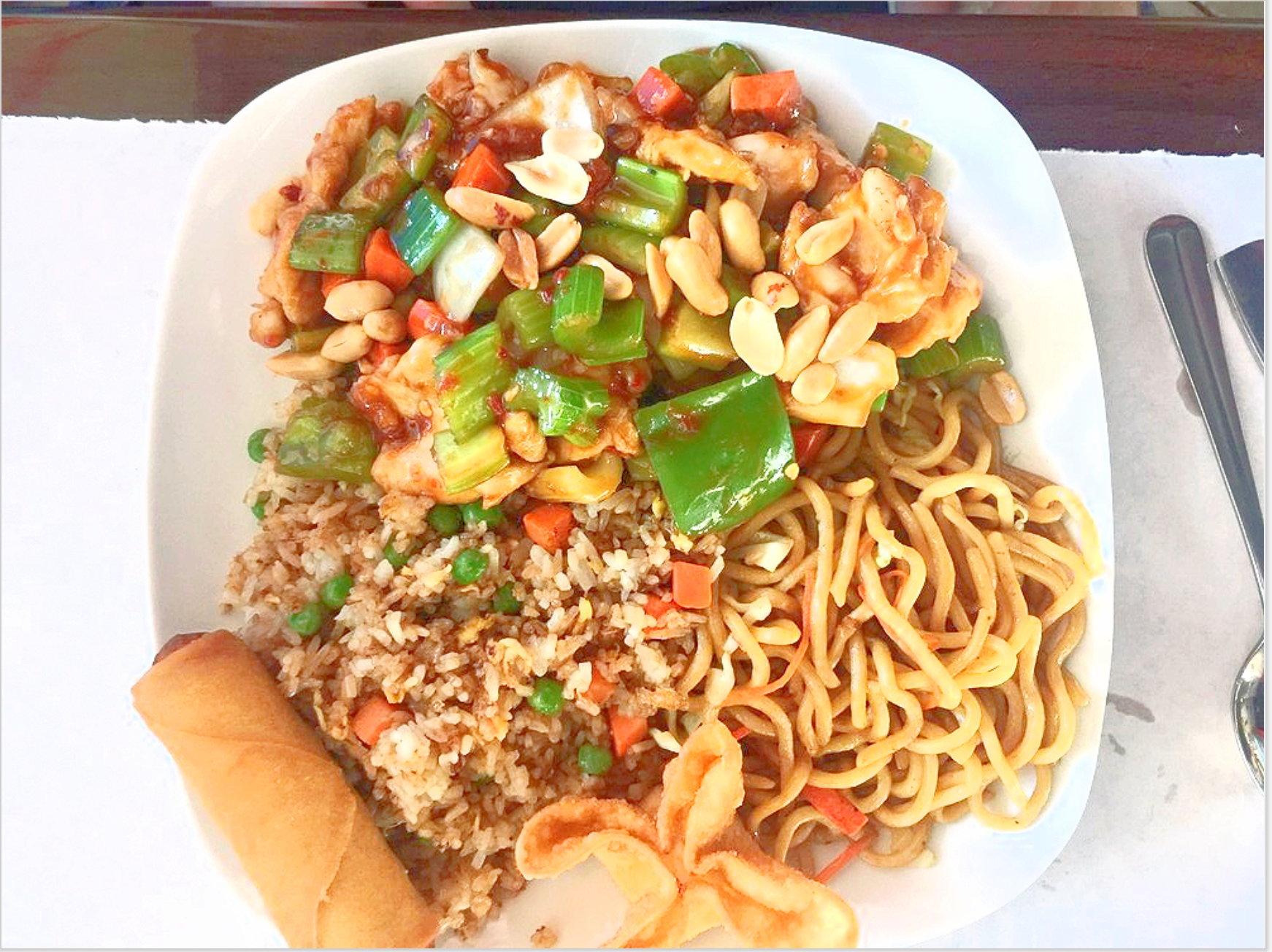 kung pao chicken dinner