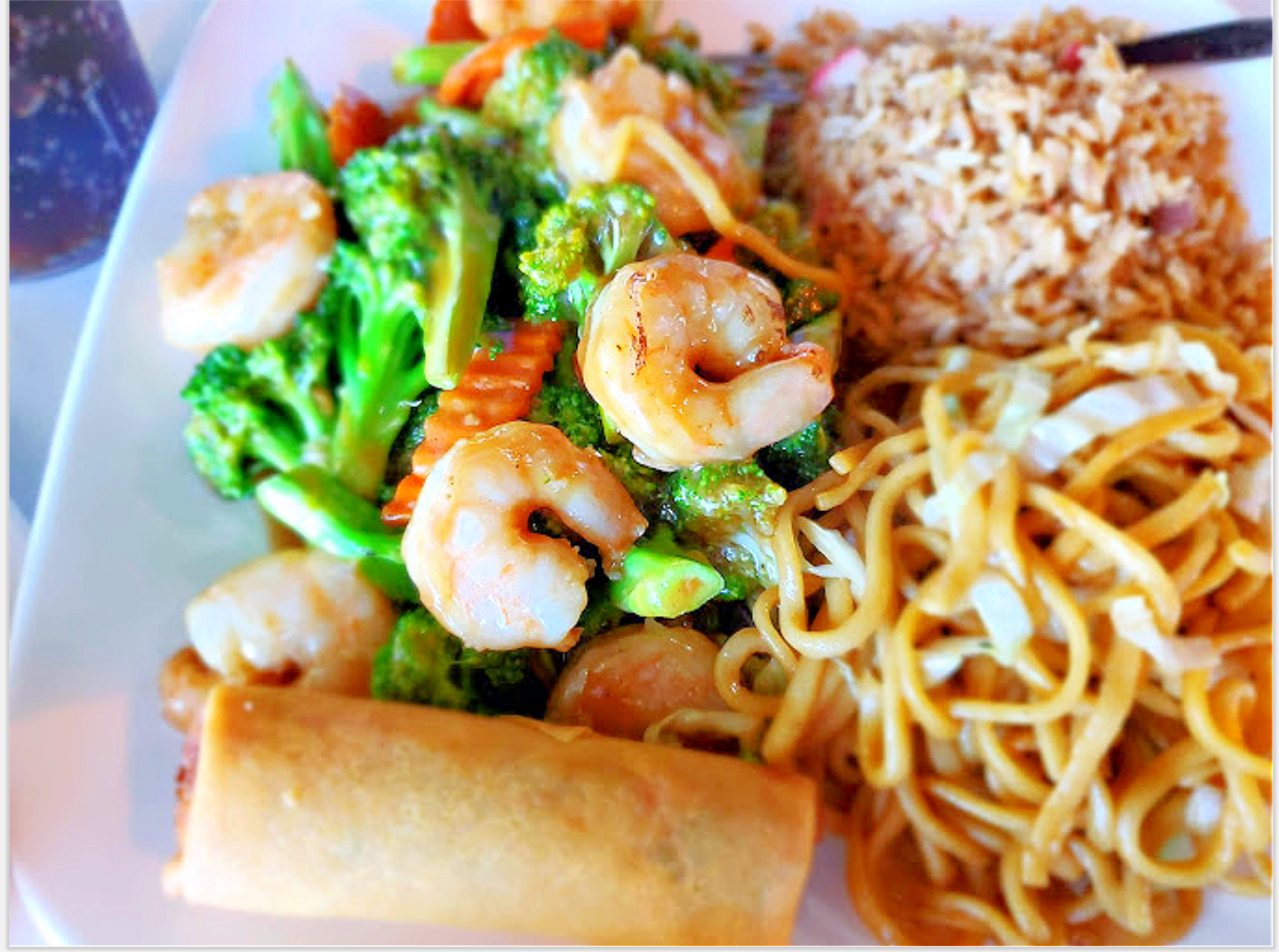 shrimp & broccoli dinner