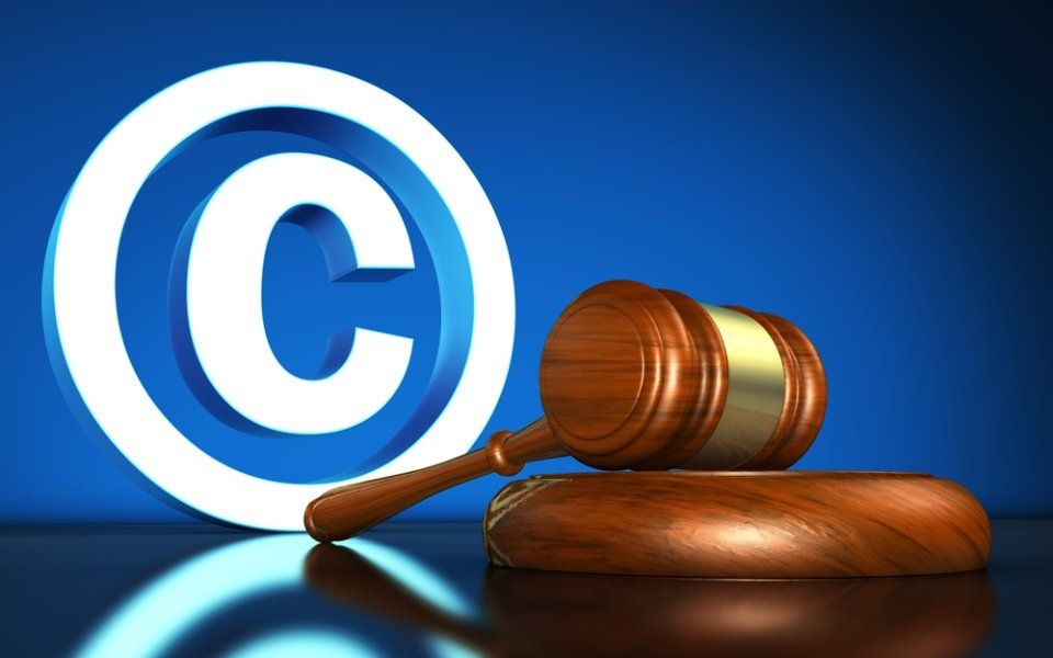 Gavel and copyright
