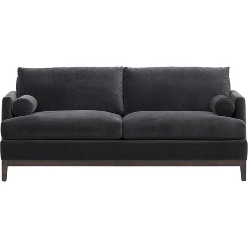Black Sofa — Glendale, AZ — CCR Furniture Upholstery Cleaners, Inc.