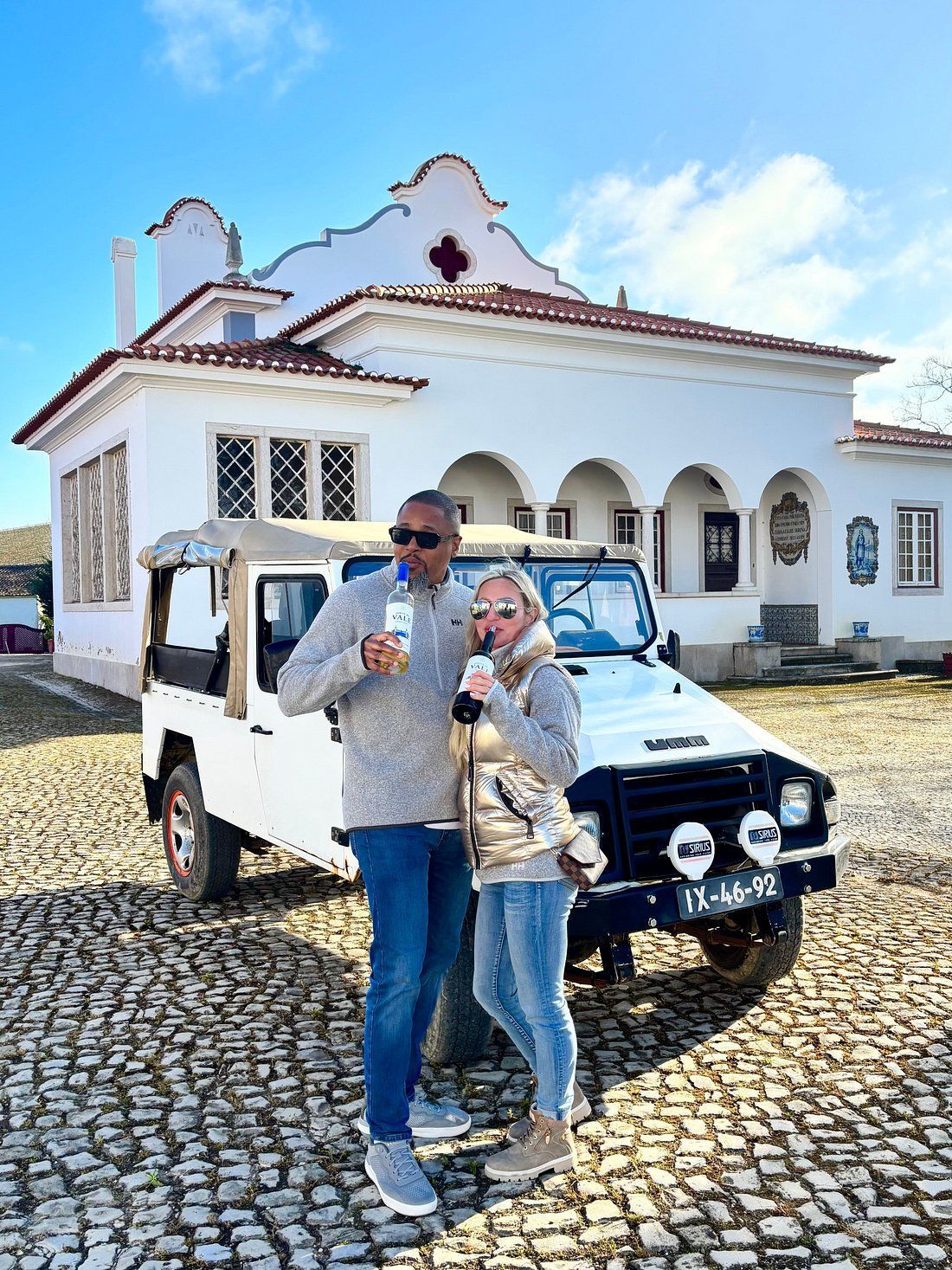 The Amity Family Tours Travelers at Winery from Lisbon