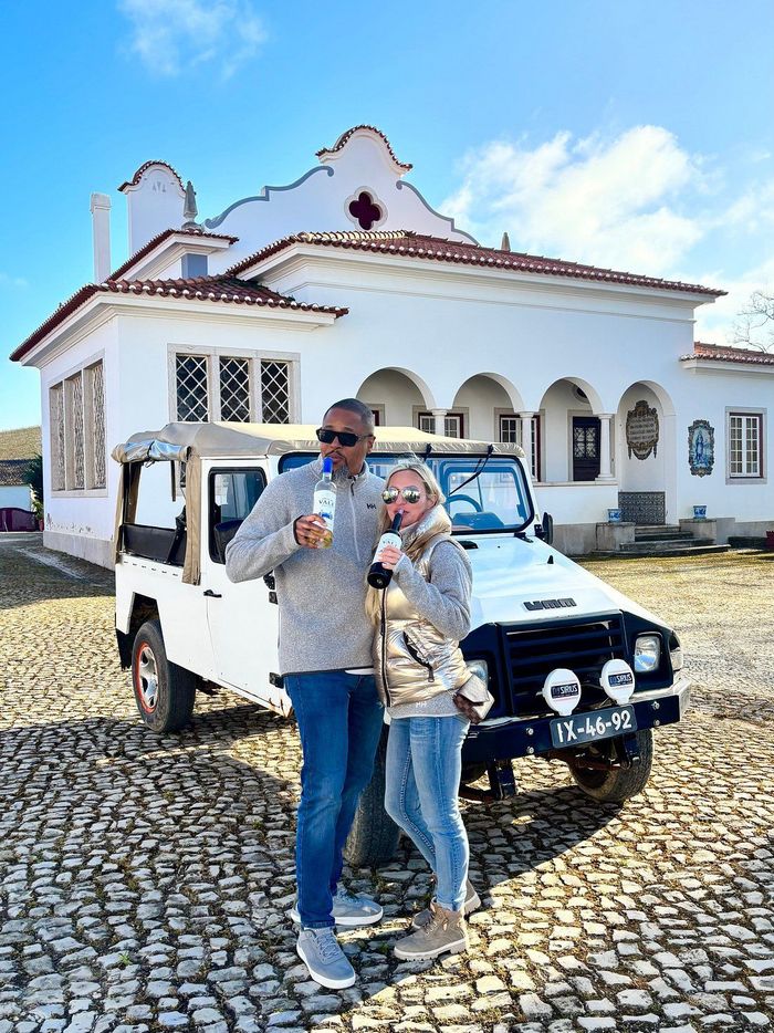The Amity Family Tours Travelers at Winery from Lisbon