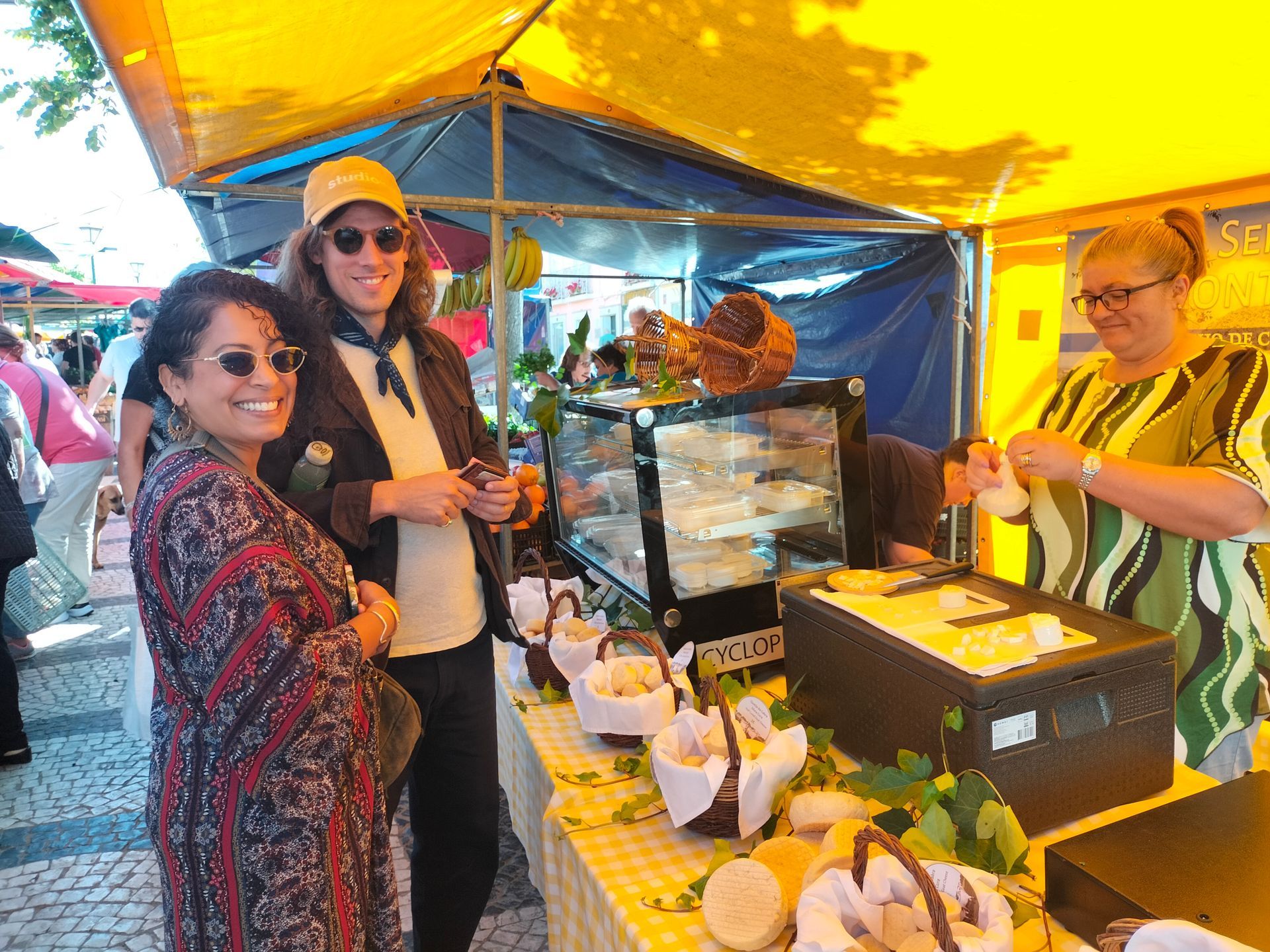 The Amity Family Tours Travelers at Caldas da Rainha from Lisbon