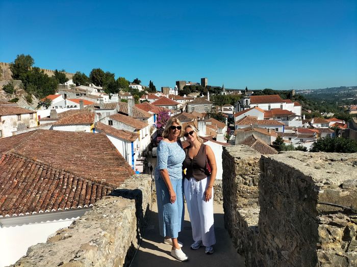 The Amity Family Tours Travelers at Óbidos from Lisbon