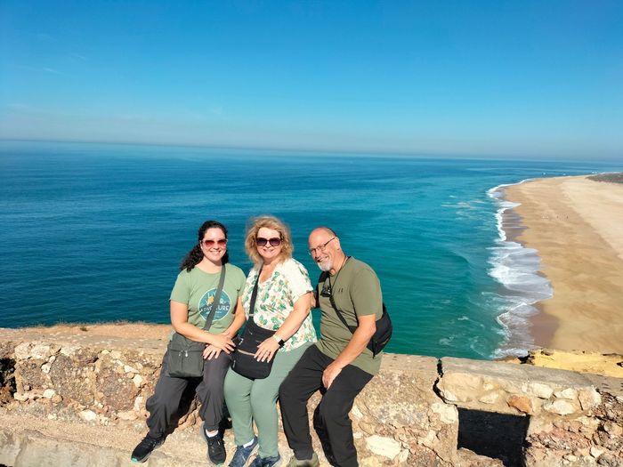 The Amity Family Tours Travelers at Nazaré (The Biggest Waves in the World) from Lisbon