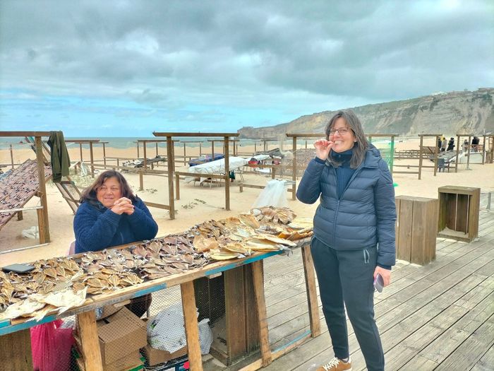 The Amity Family Tours Travelers at Nazaré (The Biggest Waves in the World) from Lisbon