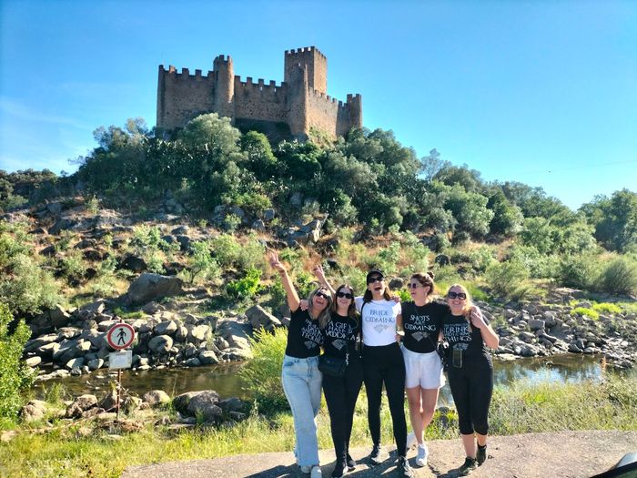 The Amity Family Tours Travelers at Monsanto (Game of Thrones) and Almourol