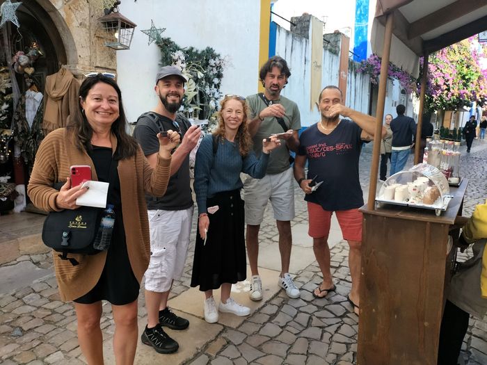The Amity Family Tours Travelers at Óbidos