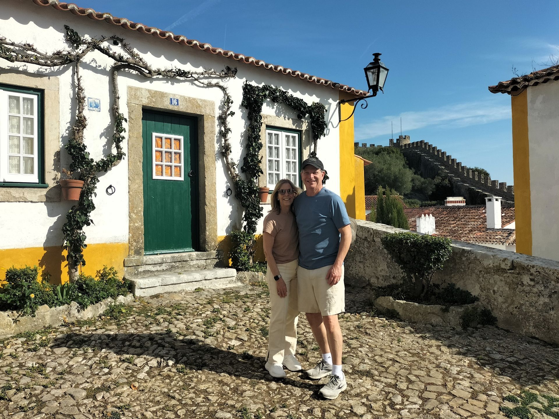 The Amity Family Tours Travelers at Obidos from Lisbon