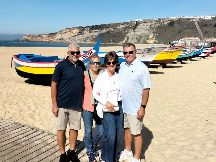 The Amity Family Tours Travelers at Nazaré