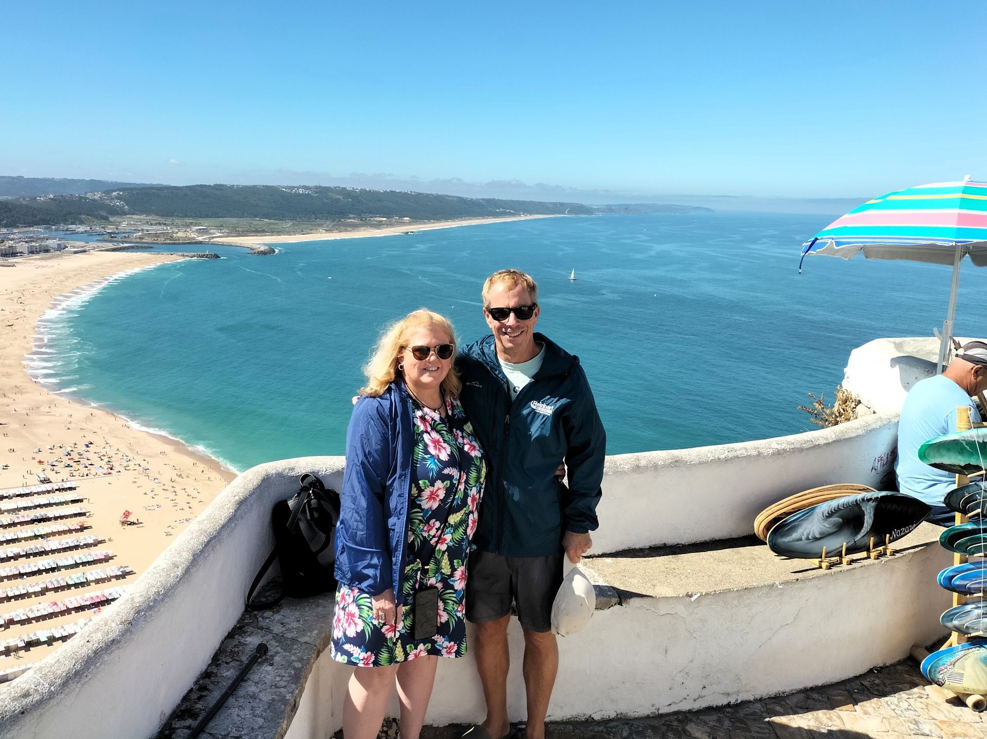 The Amity Family Tours Travelers at Nazaré (The Biggest Waves in the World) from Lisbon