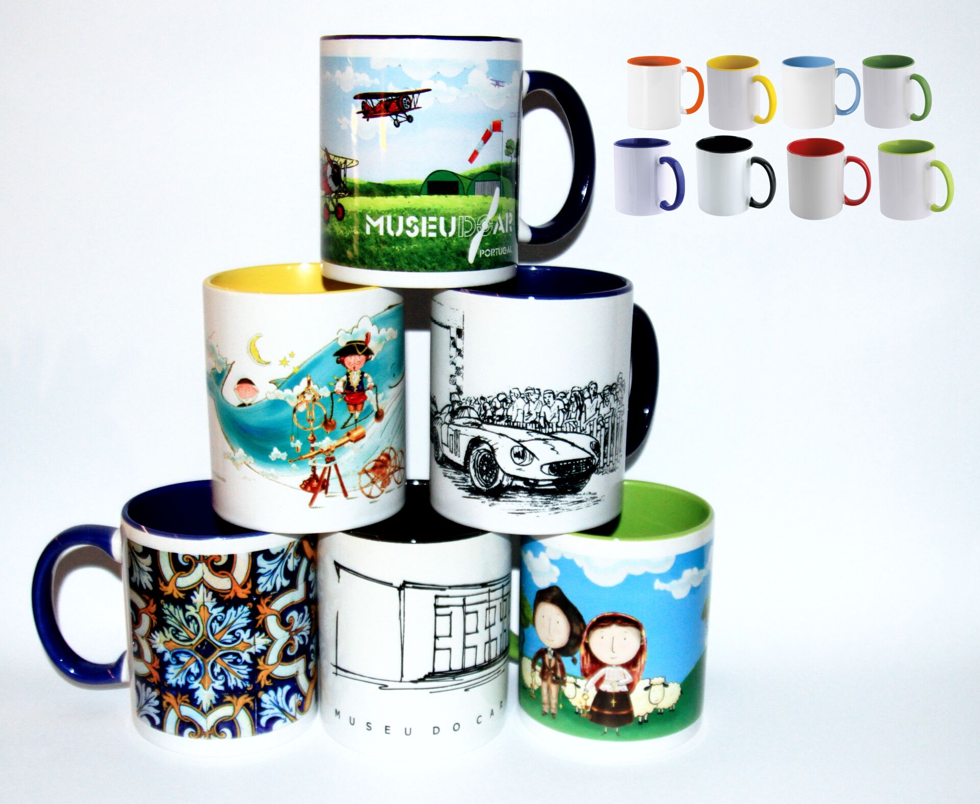 CANECAS em cerâmica coloridas