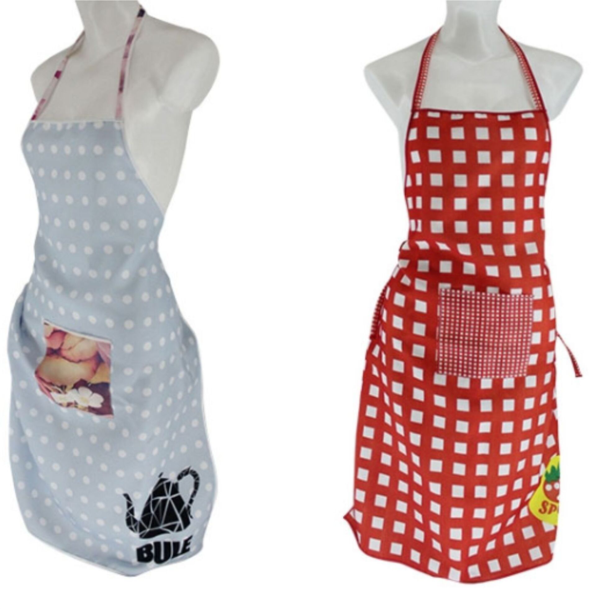 avental em tecido poliéster