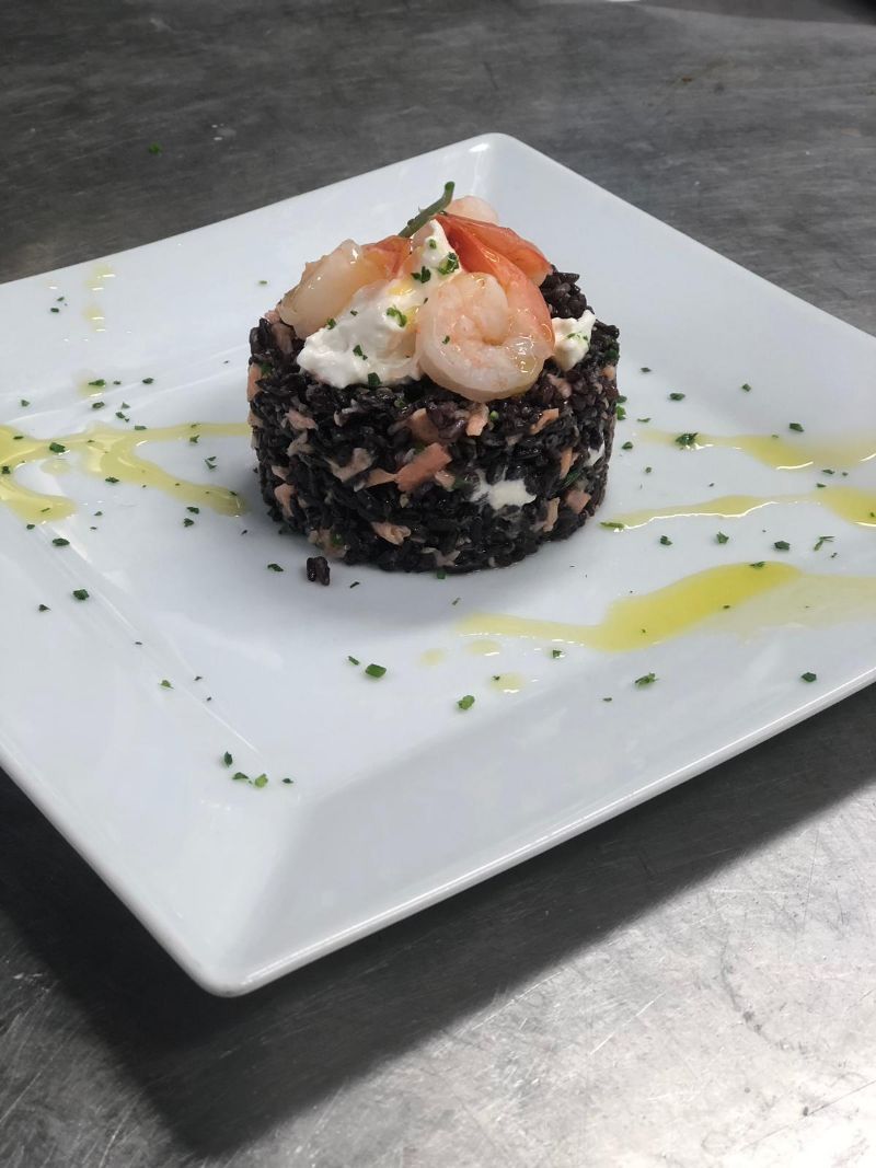 Composizione di gamberi