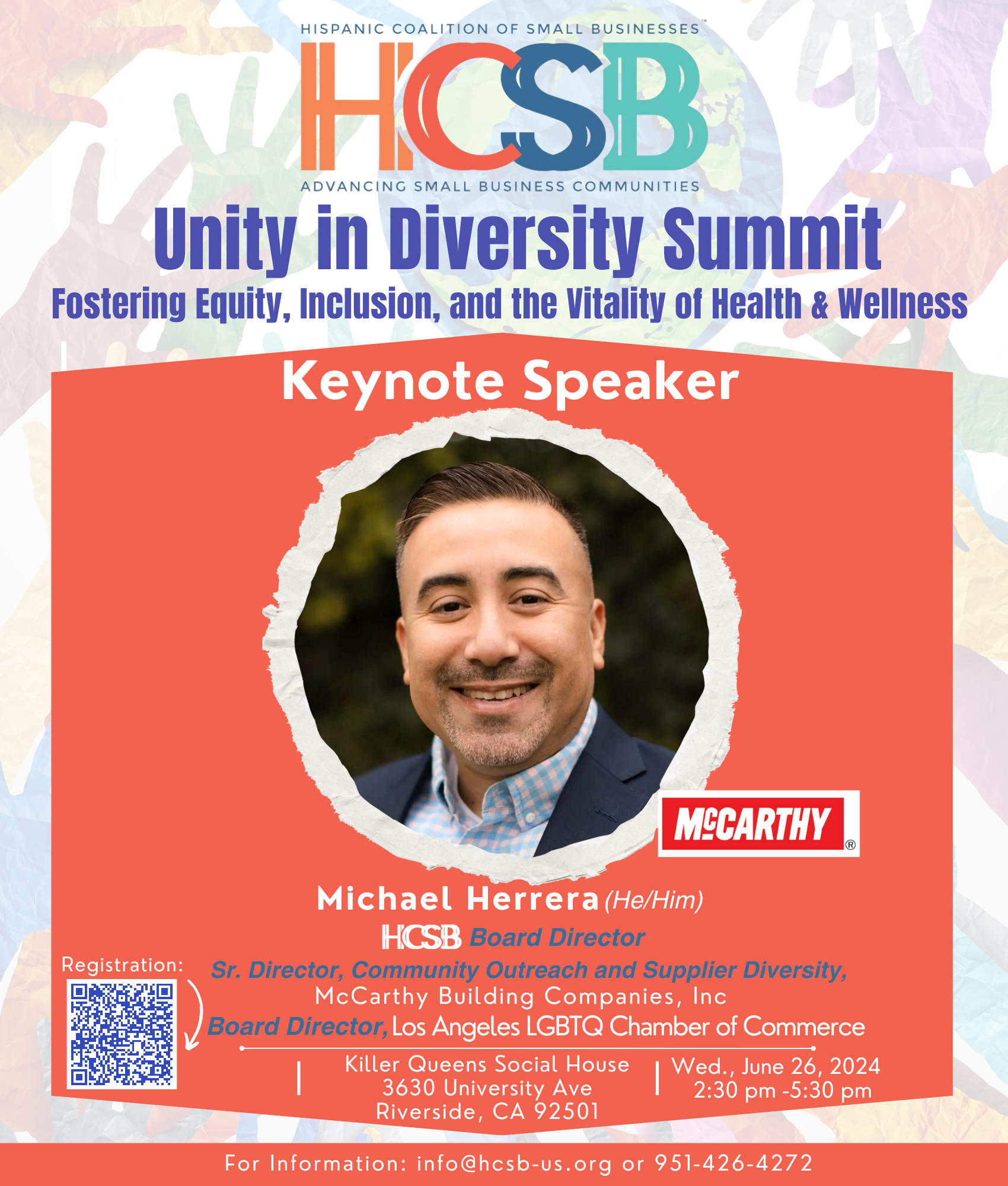 A poster for the hcsb unity in diversity summit
