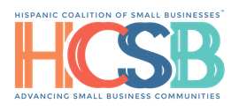 The logo for the hispanic coalition of small businesses advancing small business communities.