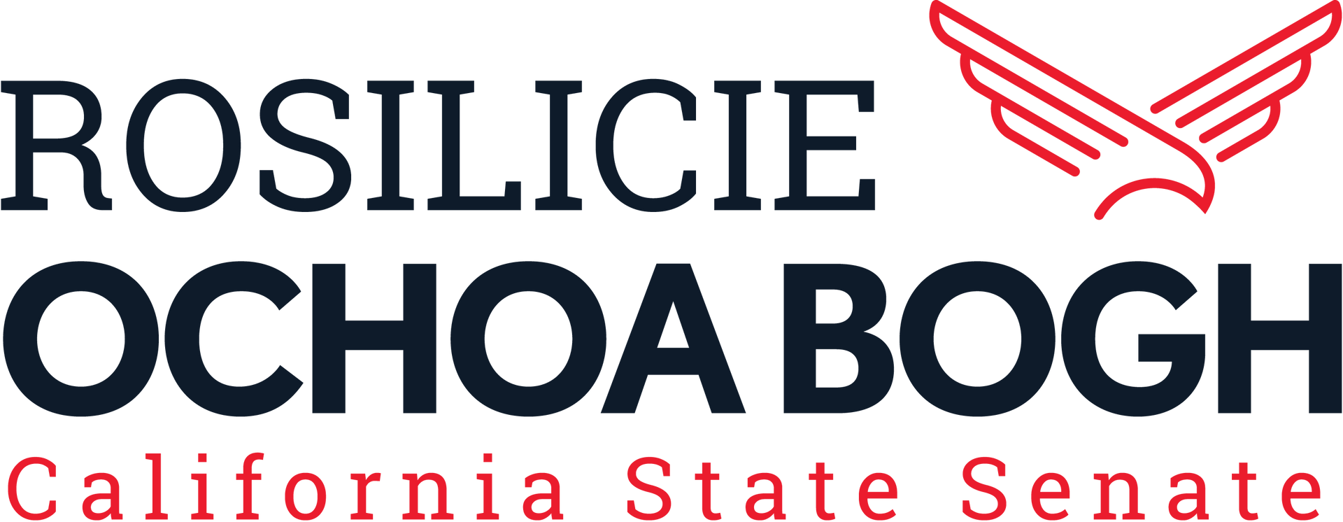 The logo for rosilicie ochoa bogh california state senate