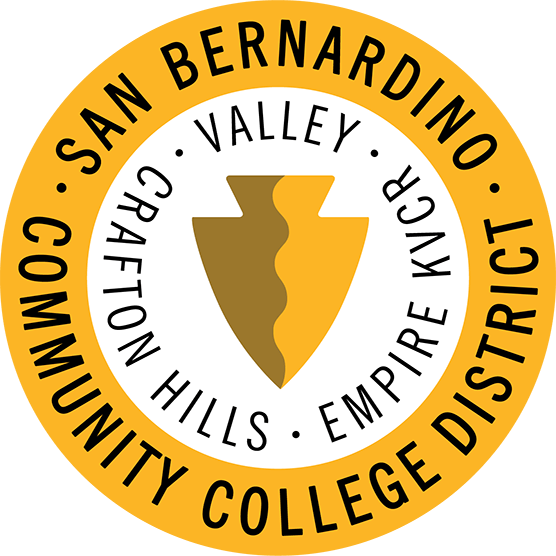 The logo for san bernardino community college district