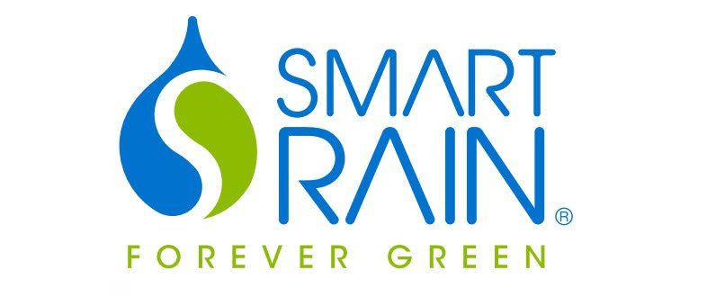 A smart rain logo that says forever green