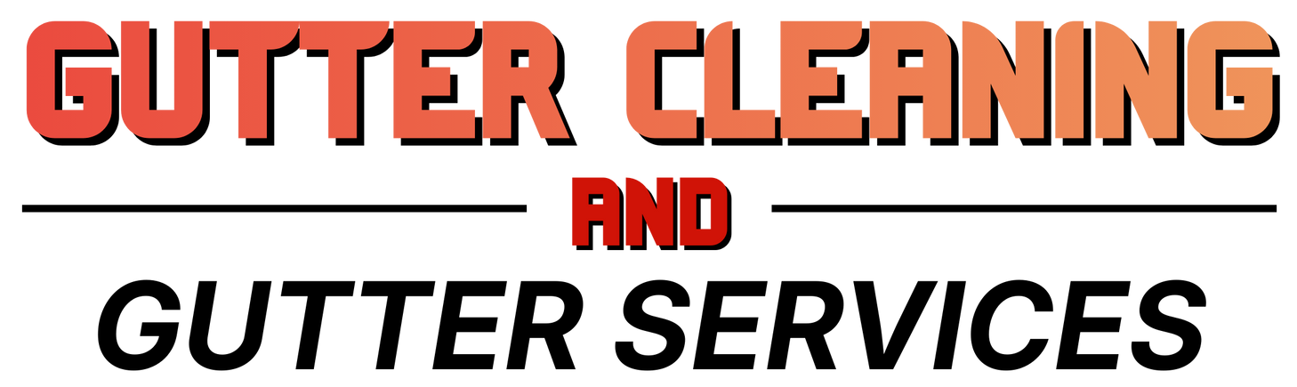 Text logo: Gutter Cleaning and Gutter Services.