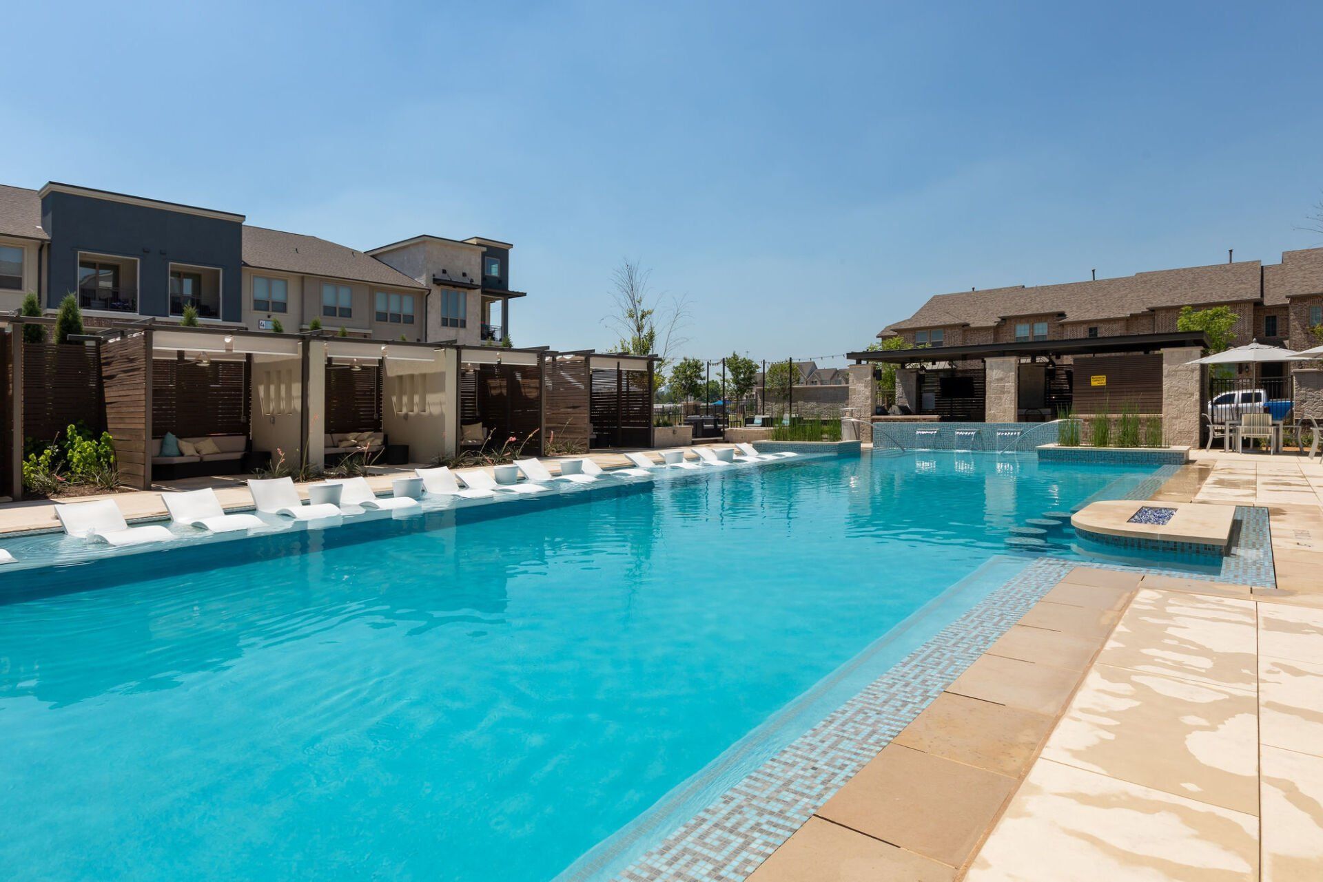 Resort-Inspired Pool with Poolside Chairs | Domain at Founders Parc