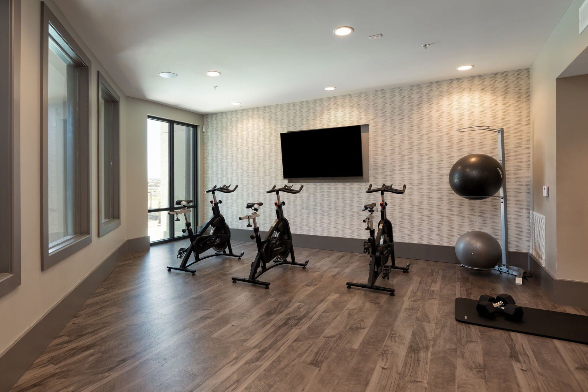 fitness center at Domain at Founders Parc.