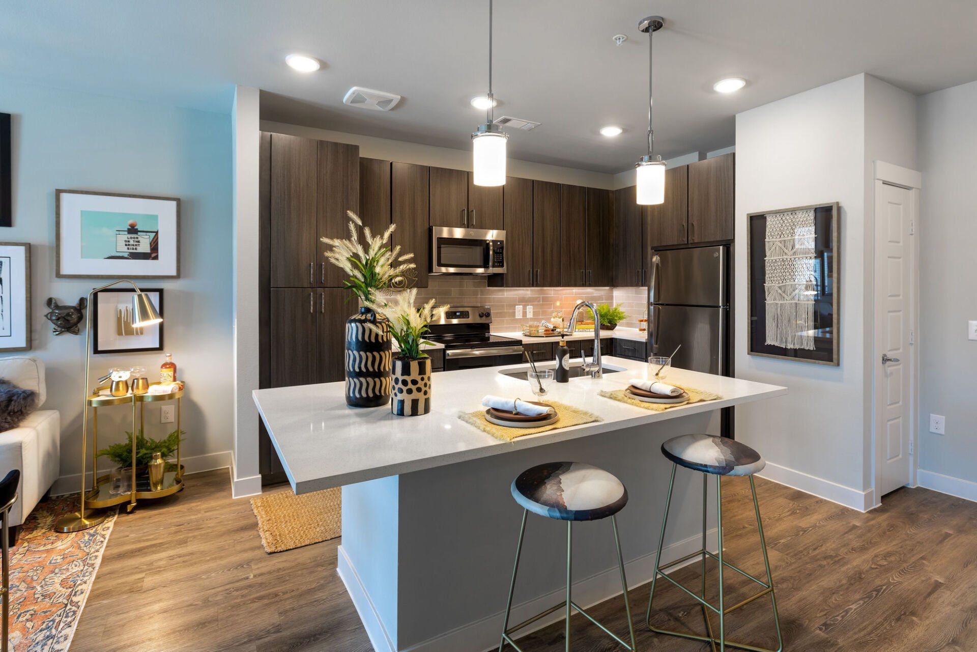 Kitchen Islands with Appliances | Domain at Founders Parc