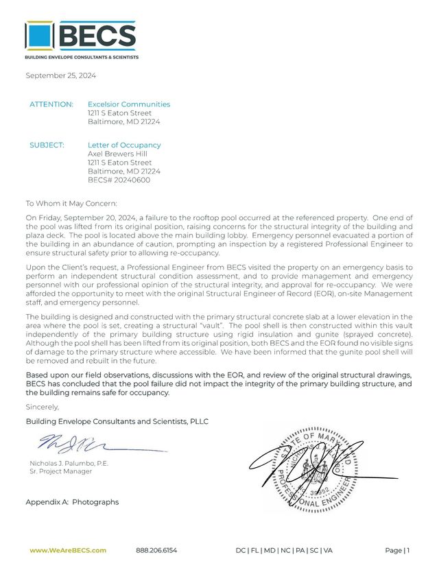 邦楽 climbgrow LETTER Axel Brewers Hill Pool Incident Successfully Resolved – No