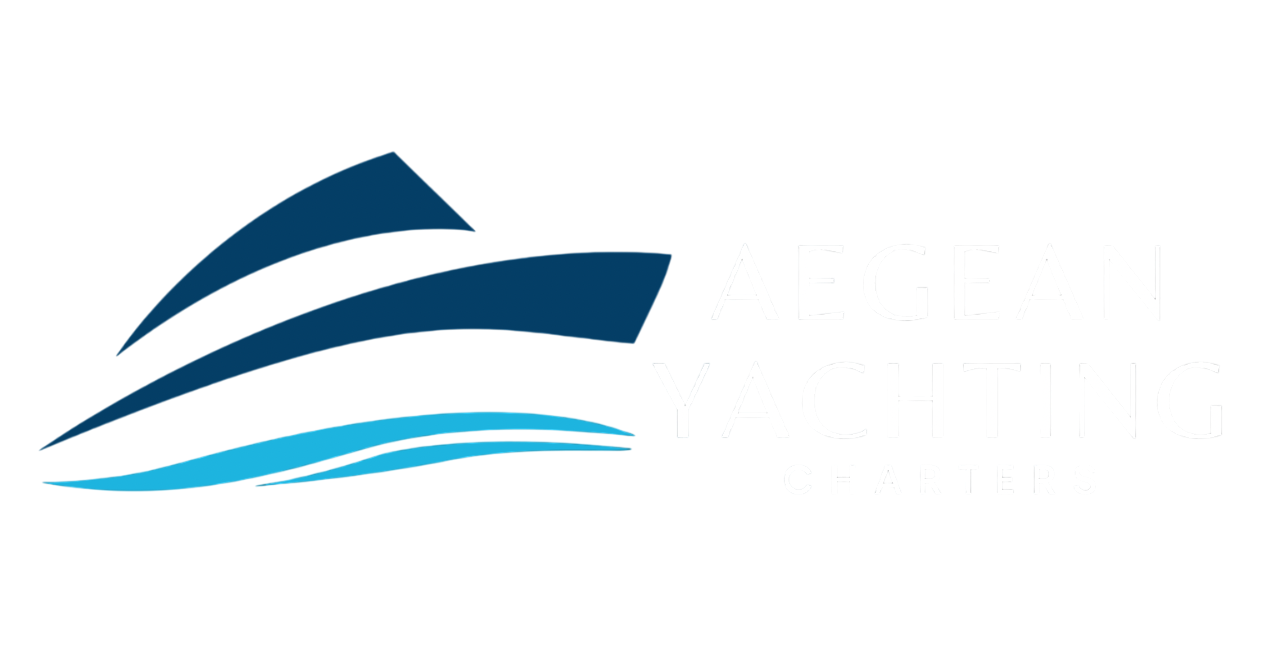 Aegean Yachting Charters logo in site header and footer