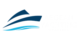 Aegean Yachting Charters logo in site header and footer
