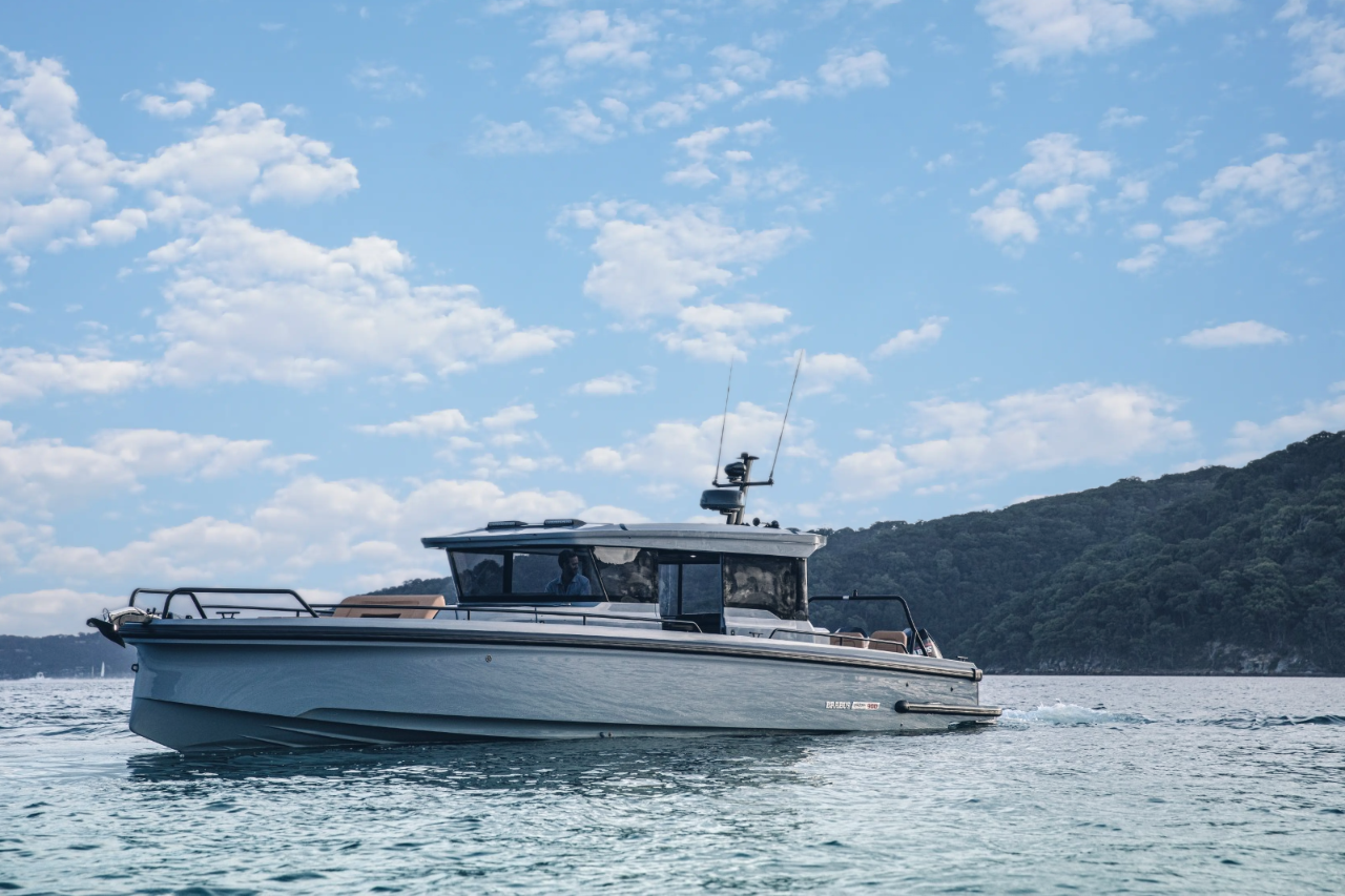 luxury motor yacht Mykonos private charter experience Axopar