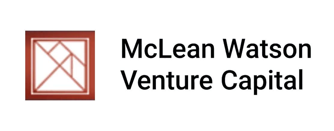 Logo for McLean Watson Venture Capital: a geometric design within a square with text 