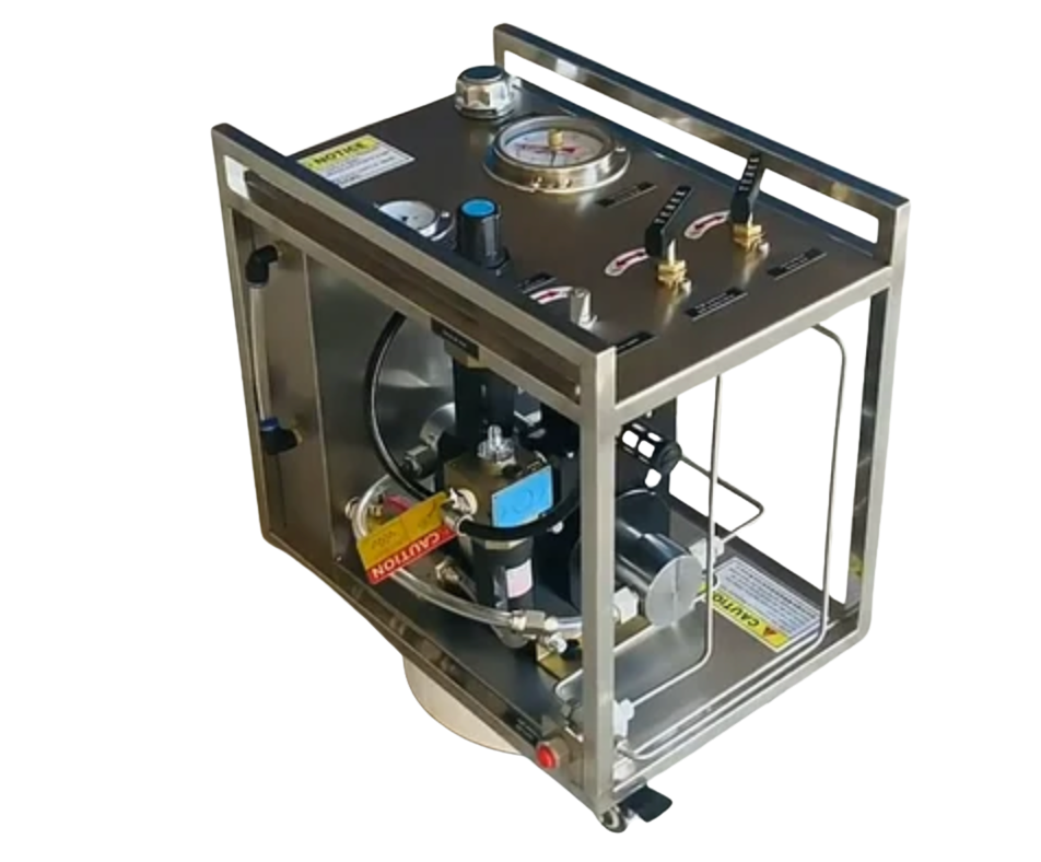 Pneumatic driven hydraulic power unit available for hire in Western Australia