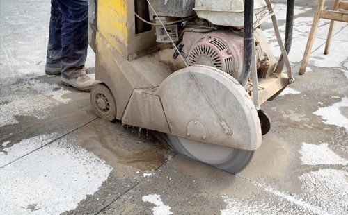 a concrete cutter used for cutting