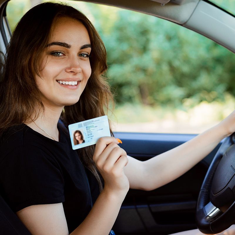 Woman With Driver's License
