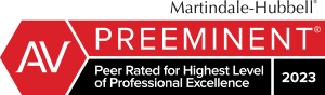 Martindale hubbell has been peer rated for highest level of professional excellence