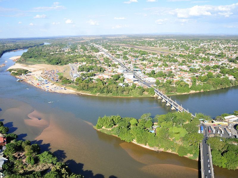 Vista aérea de Aragarças, GO