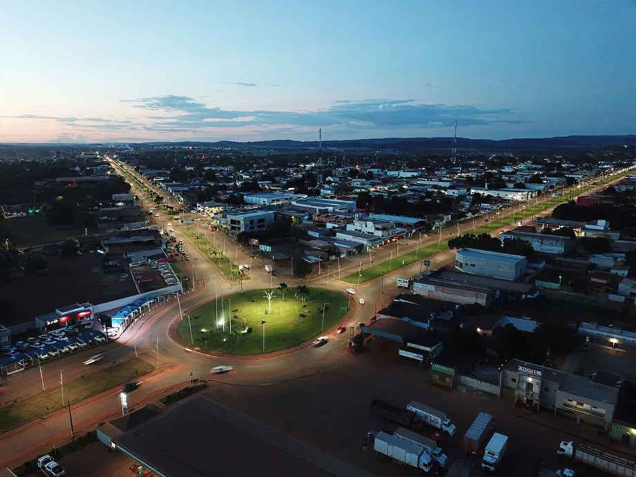 Vista aérea de Confresa, MT