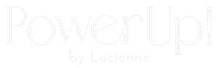 PowerUp! by Lucienne in a light color font.