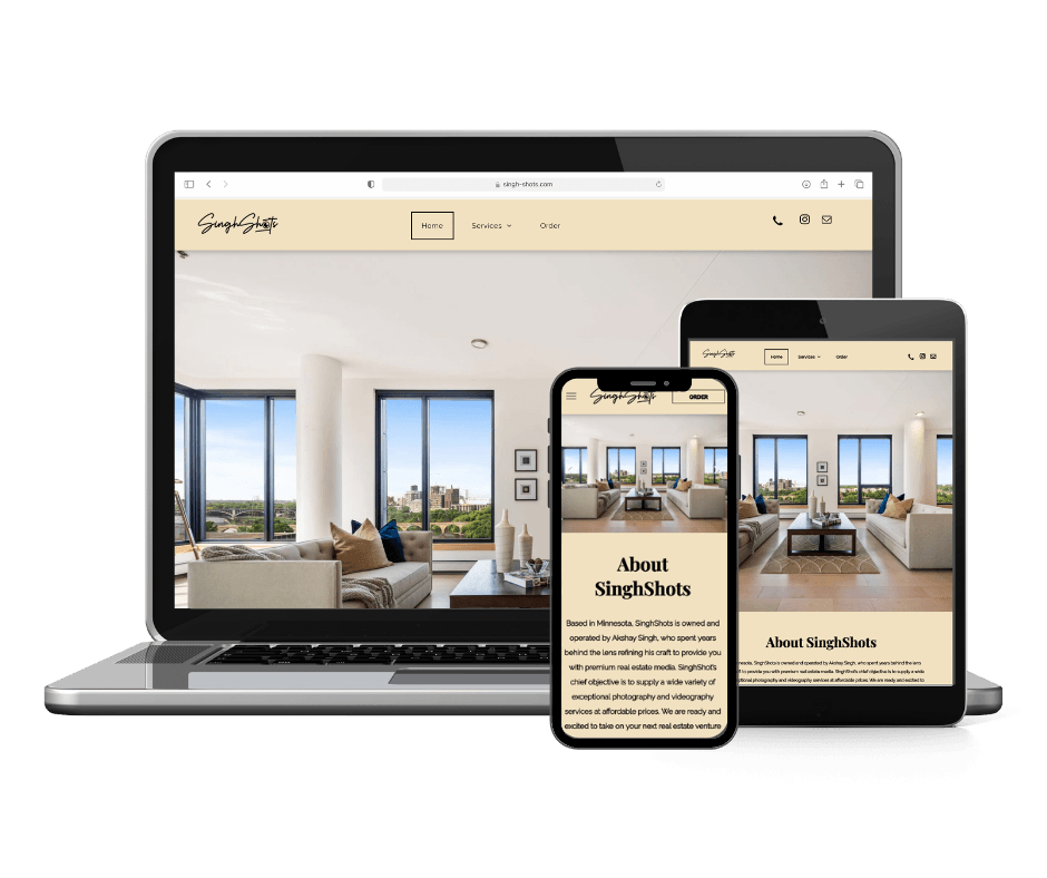 Real Estate Photography Web Design