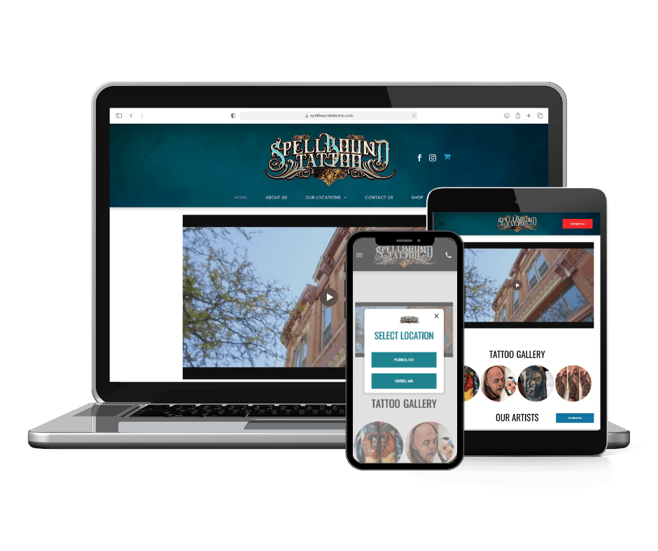 Tattoo Shop Web Design