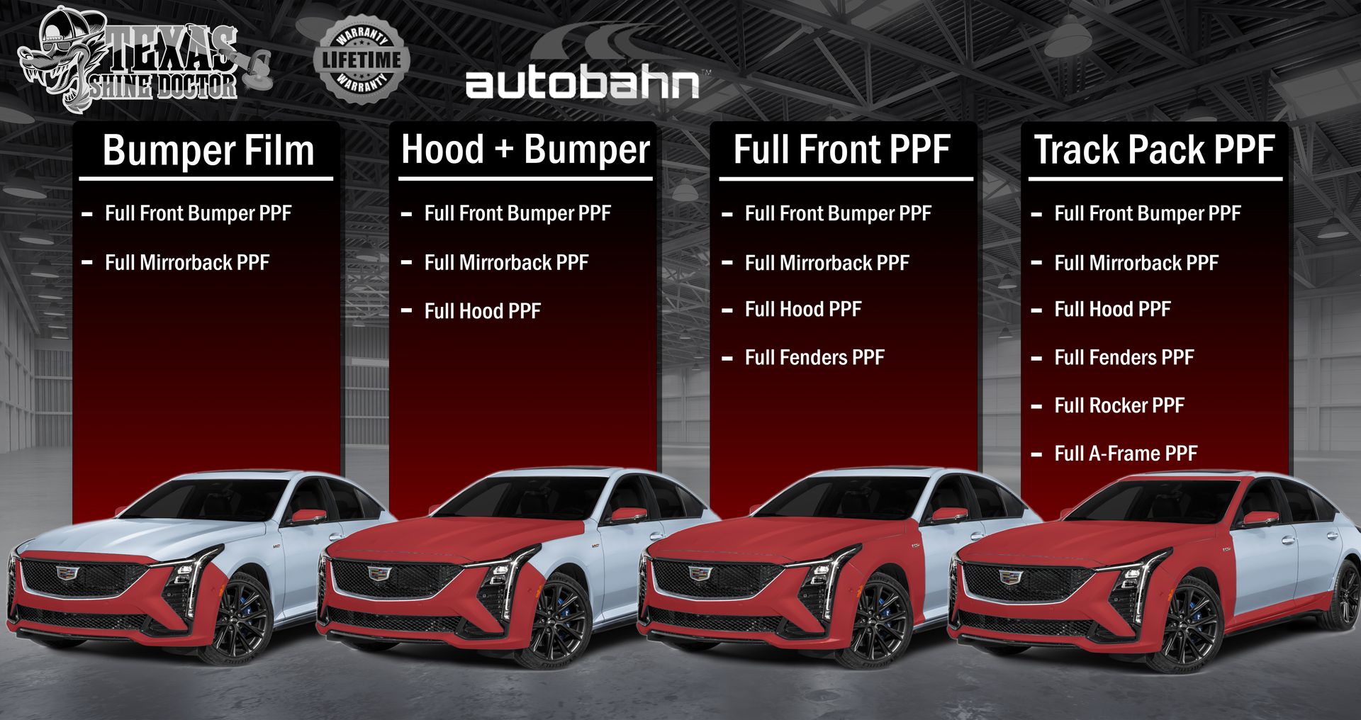 Four yellow cars are lined up next to each other on a sign that says incognito