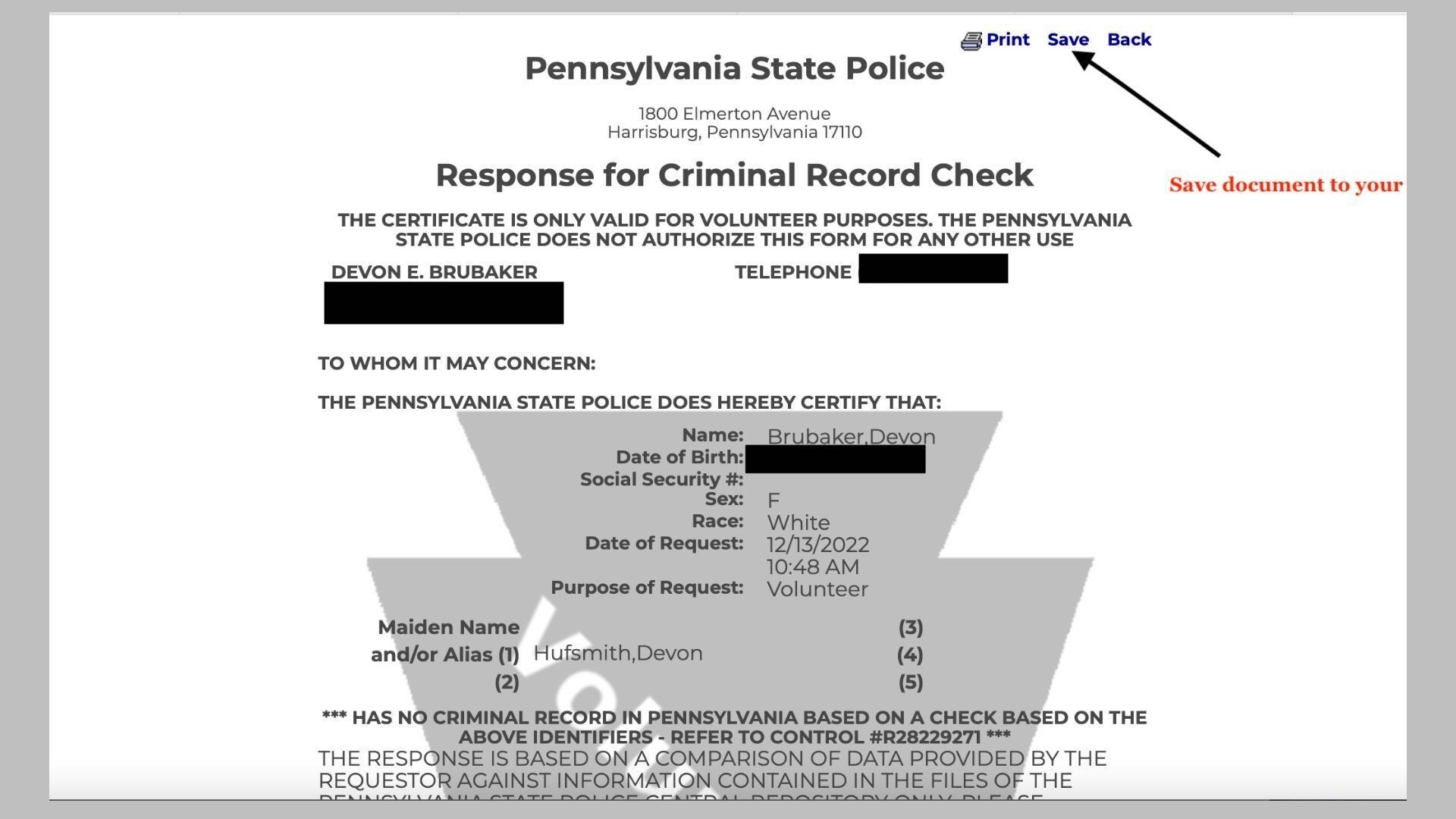 Pennsylvania FCA