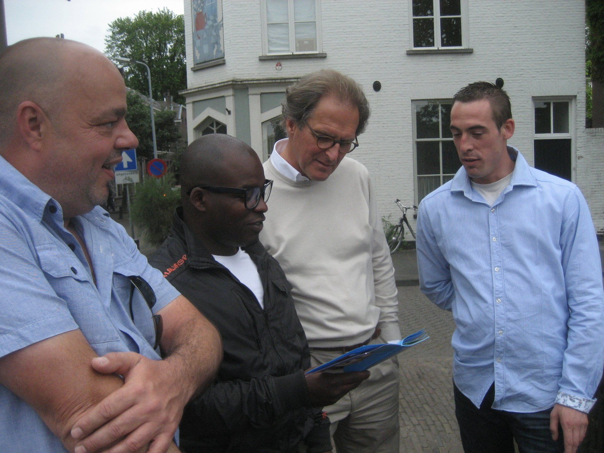 Burgemeester Rombouts ontmoet een paar van onze clienten!