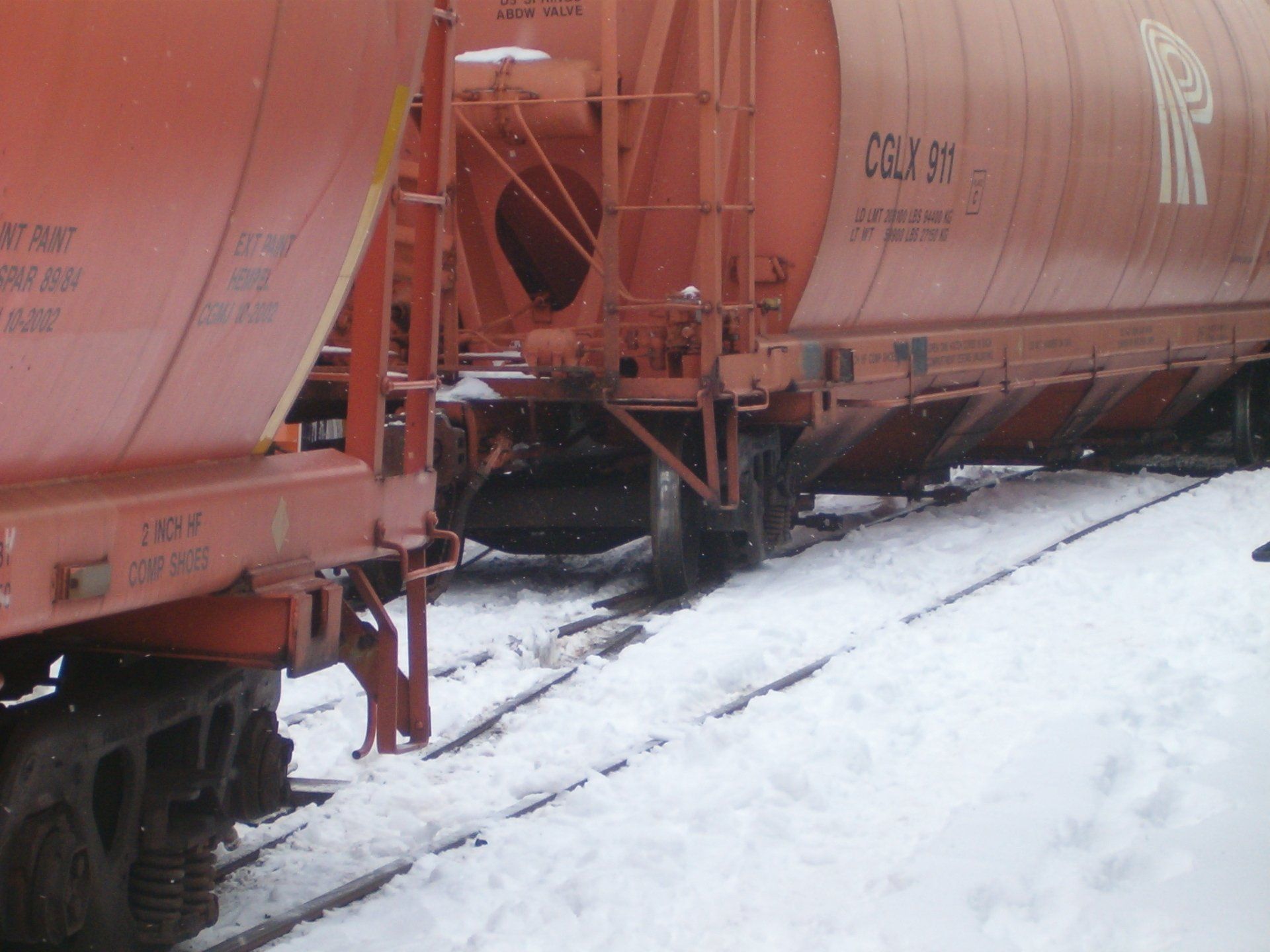 Railroad Full of Snow — Menomonee Falls, WI — Volkmann Railroad Builders
