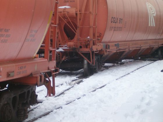 Snow in the Railroad — Menomonee Falls, WI — Volkmann Railroad Builders